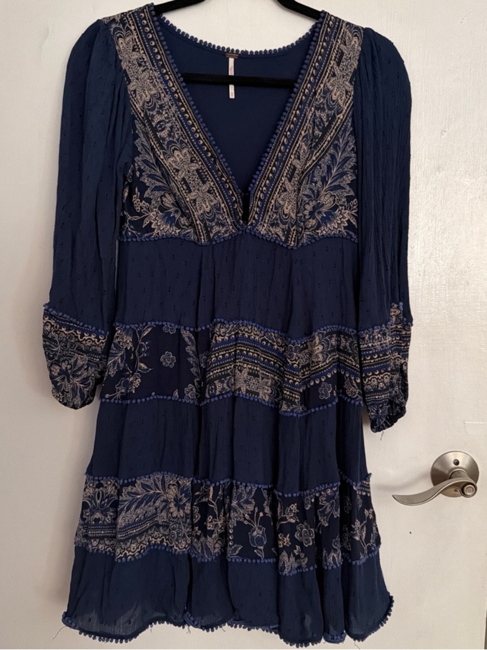 Vintage Free People Ballon Sleeve Dress